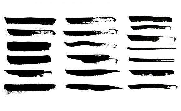 Download Black Watercolor Brush Strokes or Splash - Black Collection
