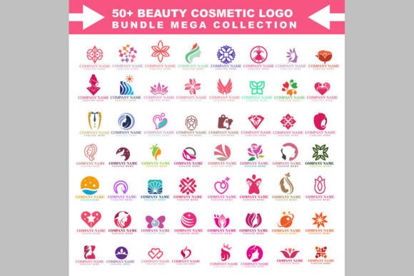 Download Beauty Logo Mega Pack with 50+ Stylish - Logo Collection