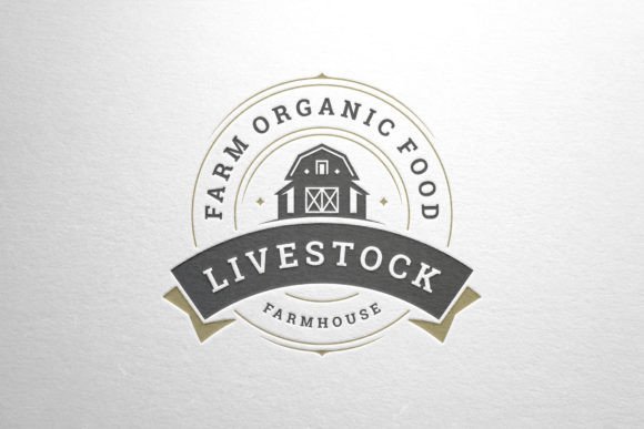 Download Farmhouse Retro Round Logotype - Logo Collection
