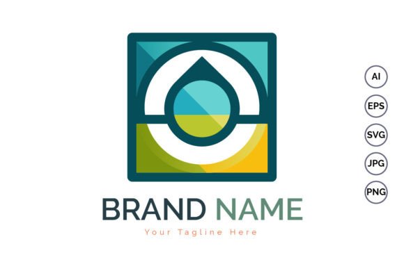 Download Modern Shapes Colorful Droplet Logo - Logo Collection