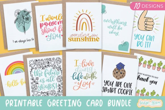 Download Printable Greeting Card Bundle, Vol 2 - Premium Resources
