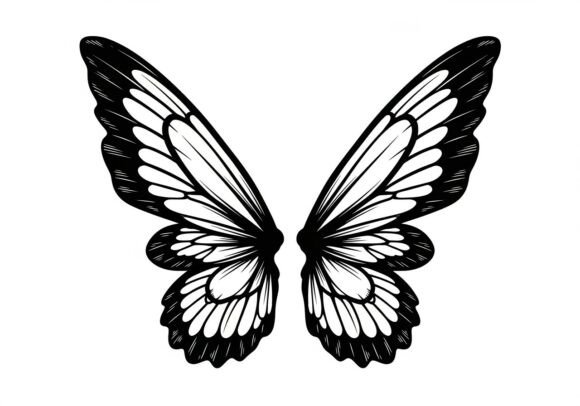 Download Black Butterfly Silhouette - Black Collection