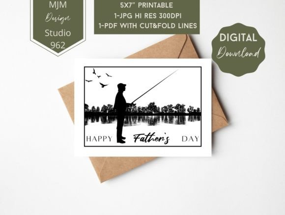 Download Father’s Day Greeting Card. Fishing - Premium Resources