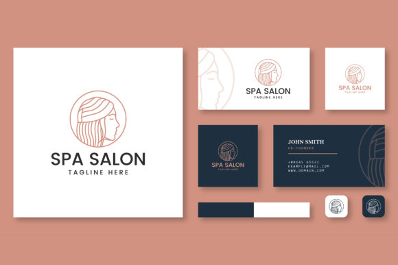 Download Beauty Logo Spa Salon with Business Card - Logo Collection